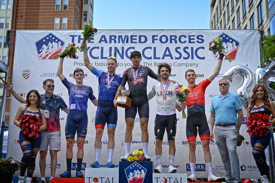 Men's podium for Clarendon Cup