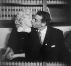 <p>After Joe DiMaggio proposed to Marilyn Monroe with a diamond eternity band, the couple had a no-frills wedding at the courthouse in San Francisco. </p>