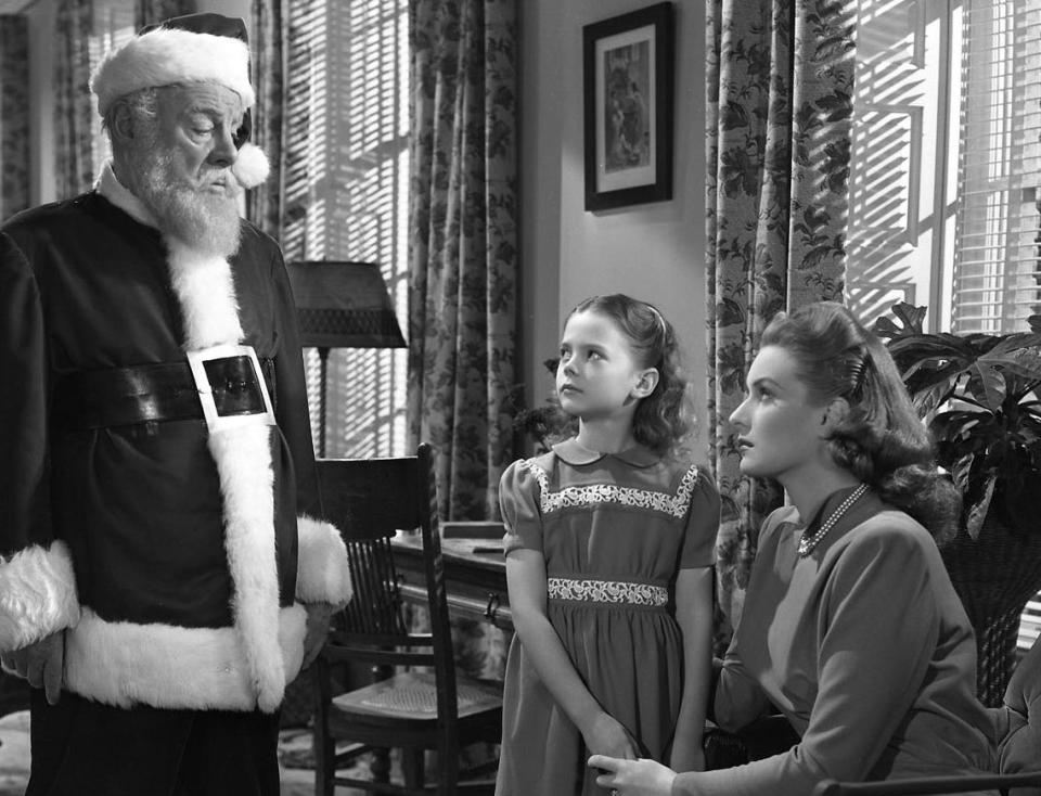 Edmund Gwenn, Natalie Wood and Maureen O'Hara in 1947's "Miracle on 34th Street."