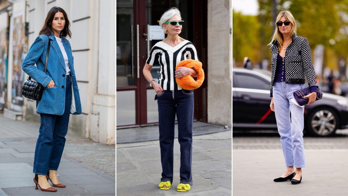 29 inspirational street style shots of straight leg jeans