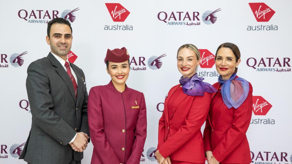 Qatar Airways and Virgin Australia inked a partnership agreement in 2022. Picture: Virgin