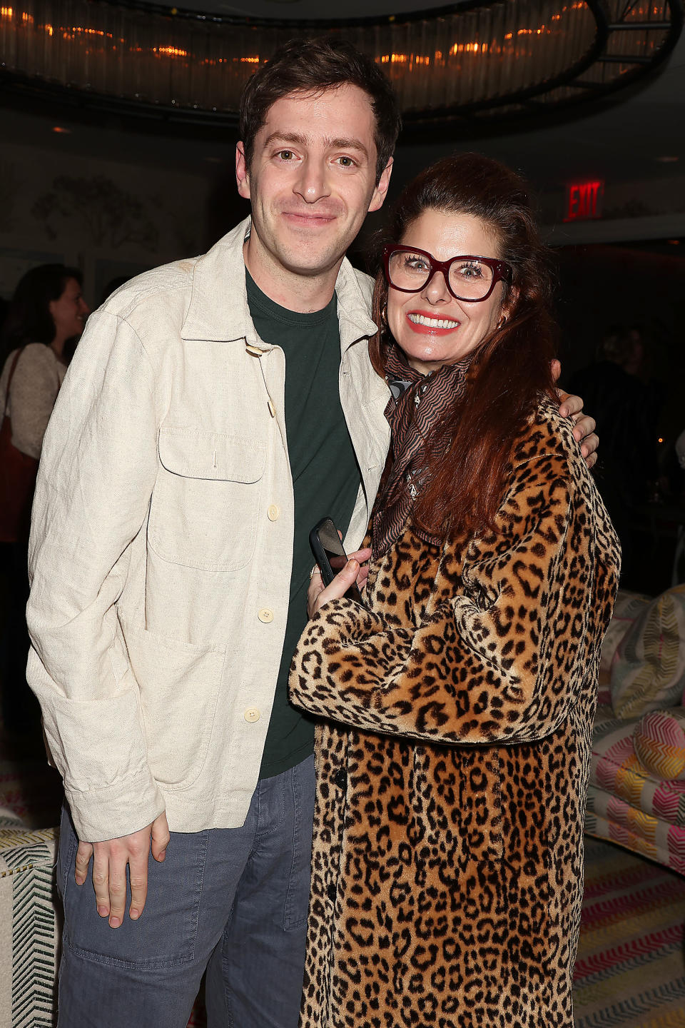 Alex Edelman and Debra Messing