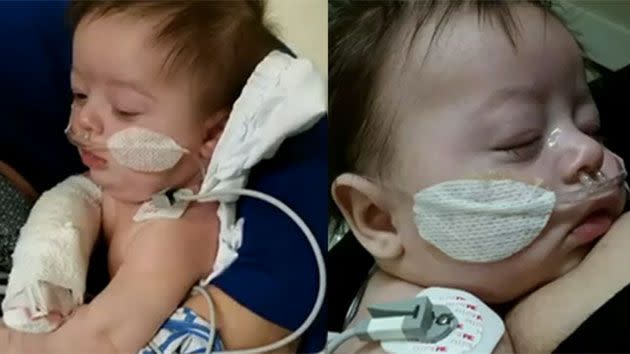 Little Linc has spent the majority of his life in hospital. Photo: 7 News