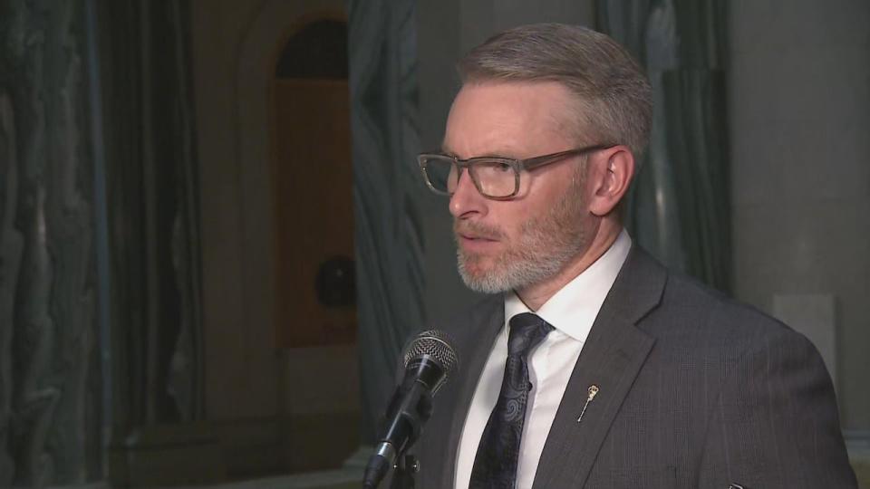 Saskatchewan health minister Everett Hindley addressed overcrowding at the Royal University Hospital after Question Period on Tuesday.