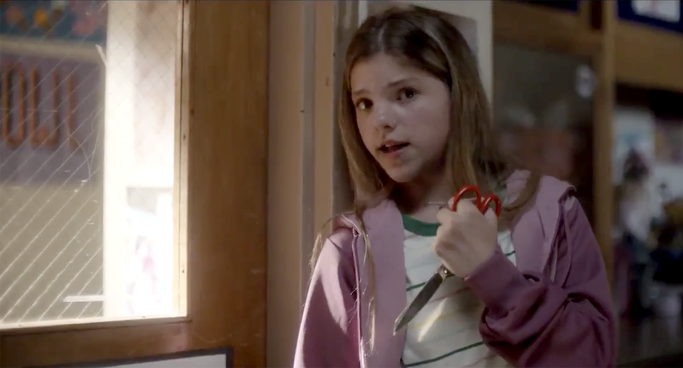 A scene from "Back-to-School Essentials," the latest PSA from Sandy Hook Promise. (Yahoo News)