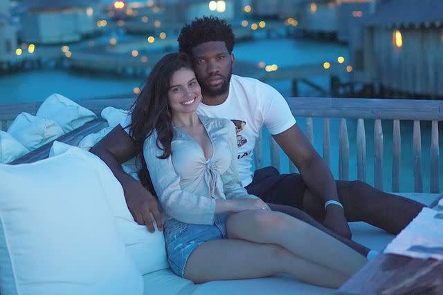 <p>ANNE DE PAULA/Instagram</p> Ann de Paula and Joel Embiid