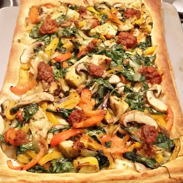Healthy vegetable Just Rol pizza