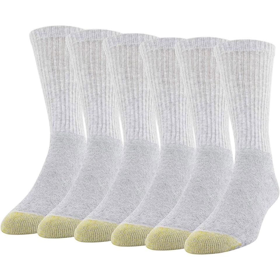 Cotton Crew Athletic Socks (6-Pack)