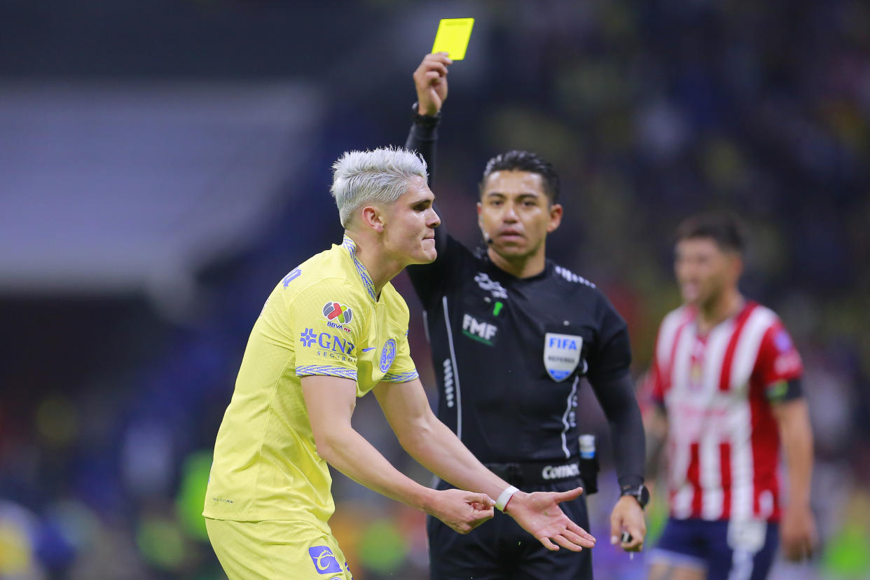 Israel Reyes ha sido uno de los jugadores más criticados por la afición del América tras la eliminación ante Chivas. (Mauricio Salas/Jam Media/Getty Images)