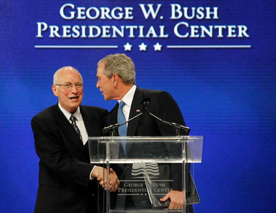 George And Laura Bush Attend Groundbreaking For Bush Presidential Center