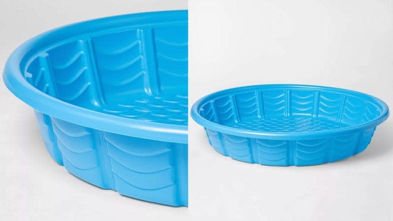 Kick it old-school with this affordable plastic kiddie pool.