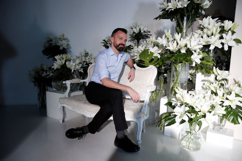 FILE PHOTO: French designer Julien Fournie unveils his Spring/Summer 2021 Haute Couture collection