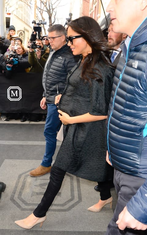 The Duchess of Sussex, seen leaving The Mark hotel in New York - Credit: Getty Images