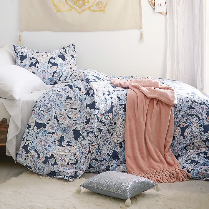 <p><strong>Pictured: PB Teen Luna Paisley Duvet Cover</strong></p><p><strong>$35.99</strong></p><p><a href="https://go.redirectingat.com?id=74968X1596630&url=https%3A%2F%2Fwww.pbteen.com%2Fproducts%2Fluna-paisley-duvet-cover-and-sham%2F%3Fpkey%3Dcbedding-all&sref=https%3A%2F%2Fwww.goodhousekeeping.com%2Flife%2Fmoney%2Fg4609%2Fback-to-school-sales%2F" rel="nofollow noopener" target="_blank" data-ylk="slk:Shop Now;elm:context_link;itc:0;sec:content-canvas" class="link ">Shop Now</a></p><ul><li>Shop Amazon's <a href="https://www.amazon.com/gcx/Off-to-College/gfhz/events?categoryId=off-to-college&scrollState=eyJpdGVtSW5kZXgiOjAsInNjcm9sbE9mZnNldCI6MTUzMS4wNzk0Njc3NzM0Mzc1fQ%3D%3D§ionManagerState=eyJzZWN0aW9uVHlwZUVuZEluZGV4Ijp7ImFtYWJvdCI6MX19&nocache=1596197765164&tag=syn-yahoo-20&ascsubtag=%5Bartid%7C10055.g.4609%5Bsrc%7Cyahoo-us" rel="nofollow noopener" target="_blank" data-ylk="slk:Off to College;elm:context_link;itc:0;sec:content-canvas" class="link ">Off to College</a> for deals on dorm essentials.</li><li>Take up to <strong>60% off</strong> PB Teen <a href="https://go.redirectingat.com?id=74968X1596630&url=https%3A%2F%2Fwww.pbteen.com%2Fshop%2Fsale%2F&sref=https%3A%2F%2Fwww.goodhousekeeping.com%2Flife%2Fmoney%2Fg4609%2Fback-to-school-sales%2F" rel="nofollow noopener" target="_blank" data-ylk="slk:bedding and decor;elm:context_link;itc:0;sec:content-canvas" class="link ">bedding and decor</a>.</li><li>Take up to <strong>40% off</strong> <a href="https://go.redirectingat.com?id=74968X1596630&url=https%3A%2F%2Fwww.walmart.com%2Fbrowse%2Fhome%2Fmini-fridges-compact-refrigerators%2F4044_90548_9963786_8103923&sref=https%3A%2F%2Fwww.goodhousekeeping.com%2Flife%2Fmoney%2Fg4609%2Fback-to-school-sales%2F" rel="nofollow noopener" target="_blank" data-ylk="slk:mini fridges;elm:context_link;itc:0;sec:content-canvas" class="link ">mini fridges</a> at Walmart.</li><li><strong>Save up to <strong>50%</strong> </strong>on <a href="https://go.redirectingat.com?id=74968X1596630&url=https%3A%2F%2Fwww.wayfair.com%2Fdaily-sales%2Fhome-storage-solutions&sref=https%3A%2F%2Fwww.goodhousekeeping.com%2Flife%2Fmoney%2Fg4609%2Fback-to-school-sales%2F" rel="nofollow noopener" target="_blank" data-ylk="slk:storage solutions;elm:context_link;itc:0;sec:content-canvas" class="link ">storage solutions</a> at Wayfair.</li><li><strong><strong>Save up to 75% </strong></strong>on <a href="https://go.redirectingat.com?id=74968X1596630&url=https%3A%2F%2Fwww.williams-sonoma.com%2F&sref=https%3A%2F%2Fwww.goodhousekeeping.com%2Flife%2Fmoney%2Fg4609%2Fback-to-school-sales%2F" rel="nofollow noopener" target="_blank" data-ylk="slk:home essentials;elm:context_link;itc:0;sec:content-canvas" class="link ">home essentials</a> at Williams-Sonoma.<br></li></ul>