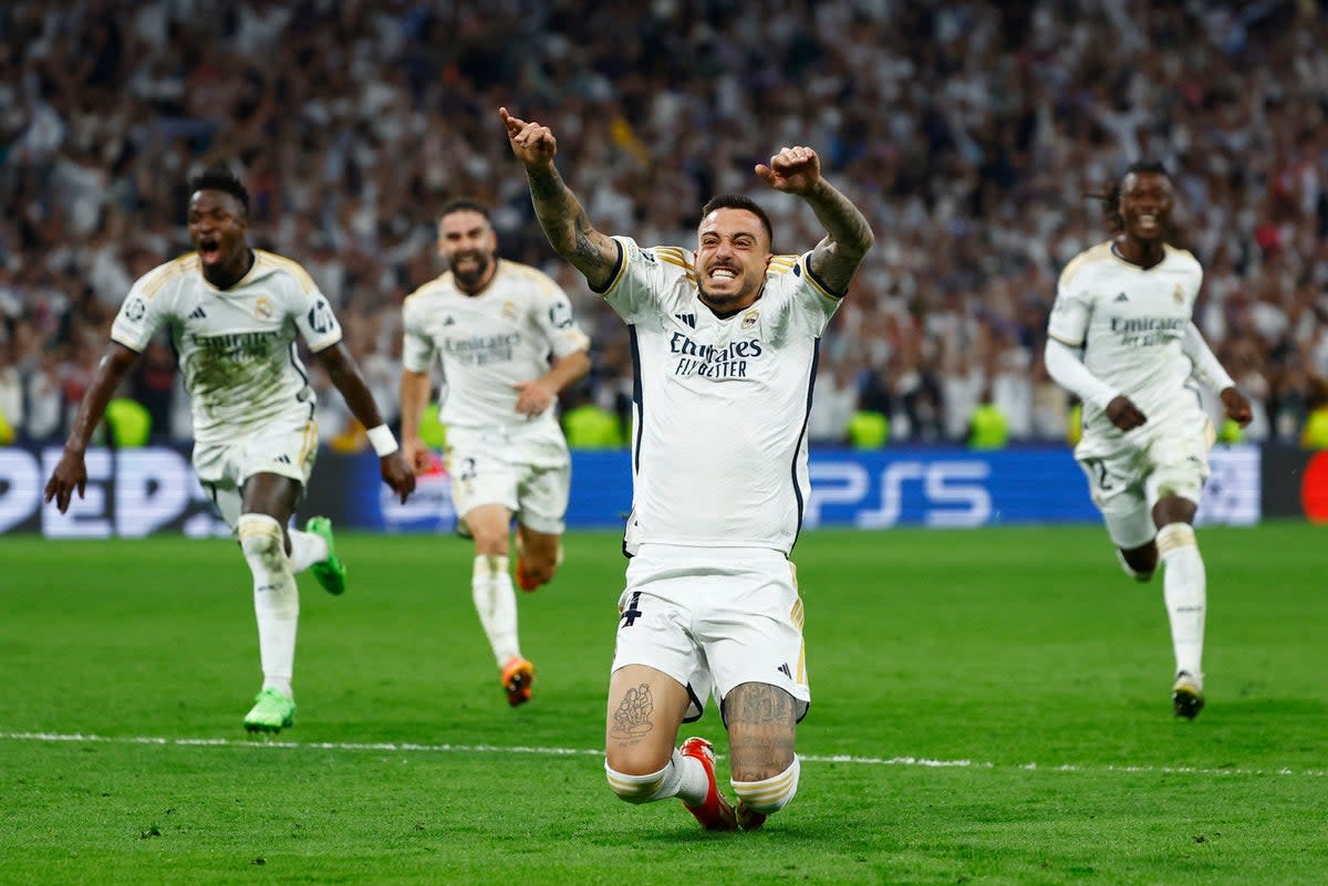 Joselu netted a late brace to fire Real Madrid into the Champions League final (REUTERS)