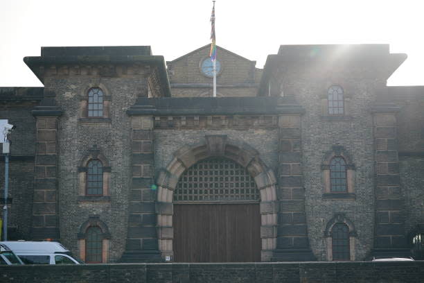 A general view of HMP Wandsworth in London, as former soldier Daniel Abed Khalife, 21, accused of terrorism has escaped jail from a prison kitchen by clinging on to a delivery van (PA Images via Getty Images)