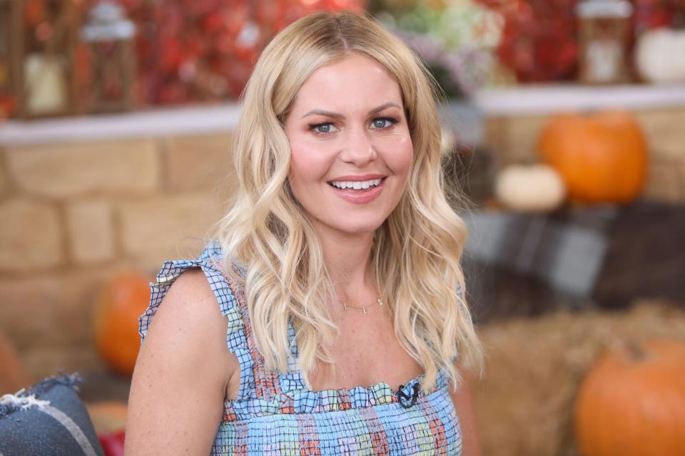 UNIVERSAL CITY, CALIFORNIA - SEPTEMBER 17: Actress Candace Cameron Bure visit Hallmark Channel's "Home & Family" at Universal Studios Hollywood on September 17, 2020 in Universal City, California. (Photo by Paul Archuleta/Getty Images)