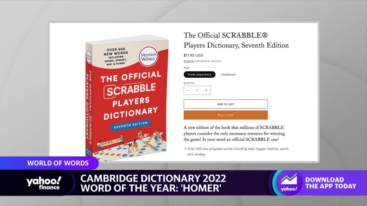 Cambridge Dictionary unveils word of the year, Scrabble adds over