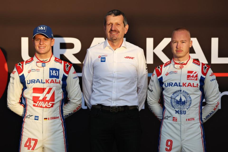 Steiner terminated Mazepin’s (right) contract last year and Mick Schumacher (left) is now also not a driver with Haas (Getty Images)