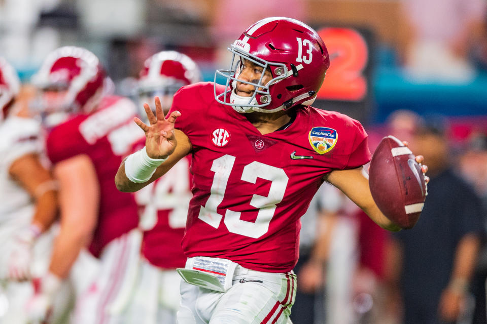 Tua Tagovailoa has been hampered by an ankle injury but should be near full fitness on Monday night