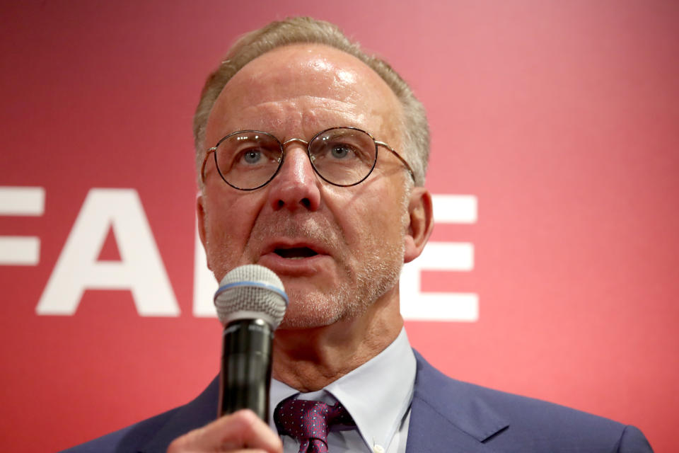 Rummenigges Aussagen zur harten Gangart der Liga sind unter anderem Thema im Podcast “Gleiche Höhe” (Bild: getty images)