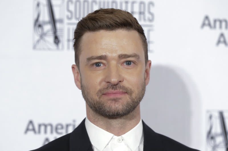 Justin Timberlake released the single "Drown" and added new dates to his "Forget Tomorrow" world tour. File Photo by John Angelillo/UPI
