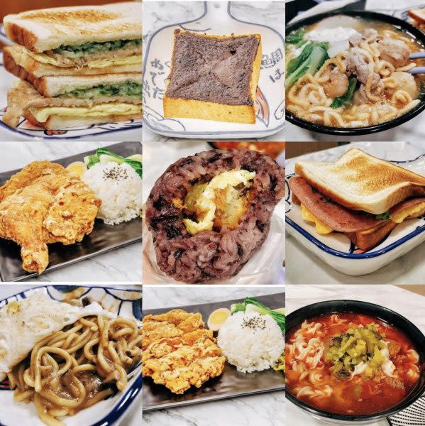 true breakfast - collage of dishes