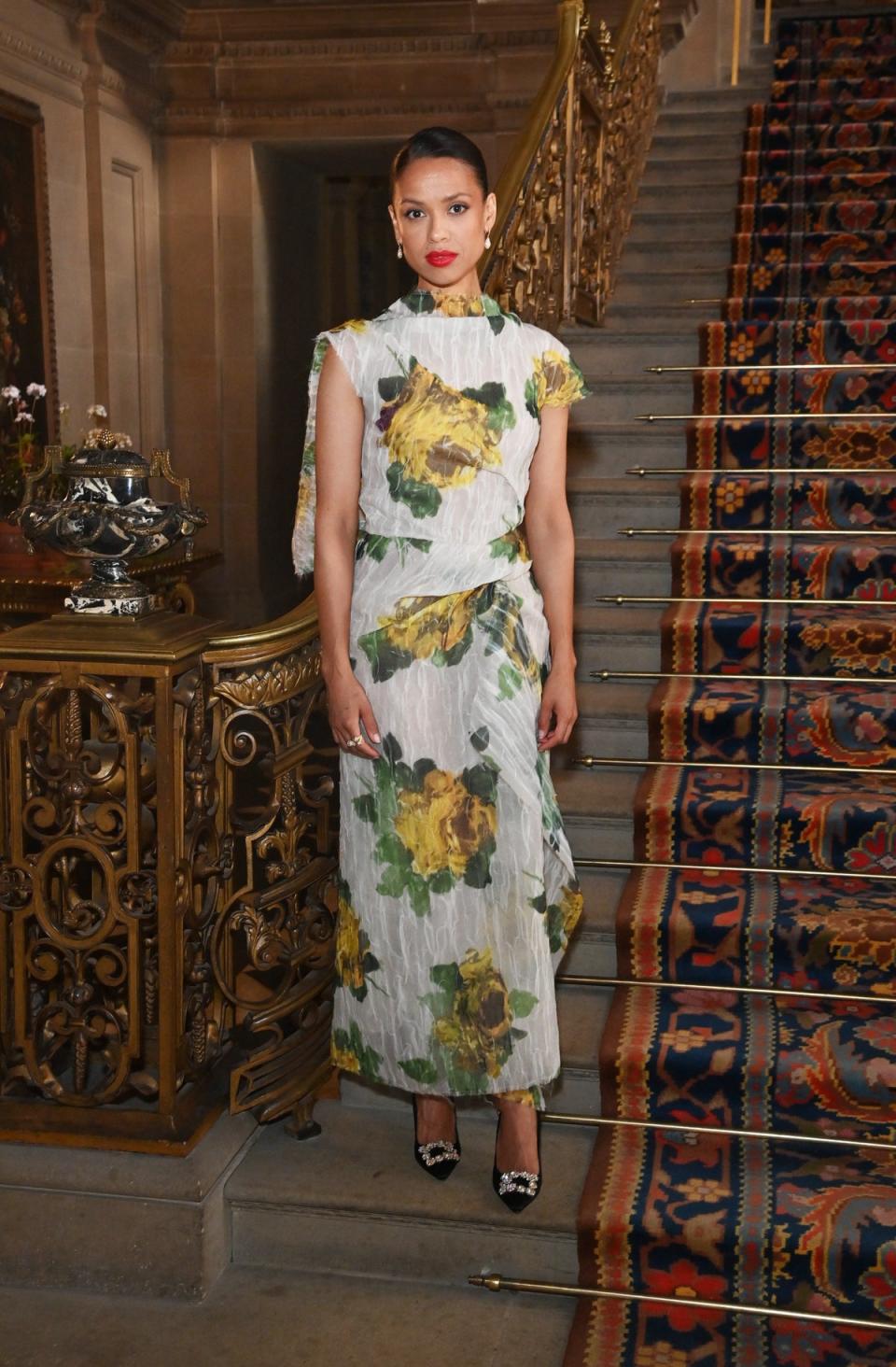 Gugu Mbatha-Raw attends a special event celebrating the opening of the new exhibition 