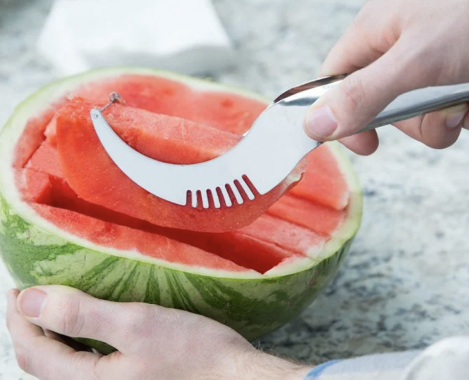 It's never been easy to get perfect watermelon slices. (Photo: The Grommet)