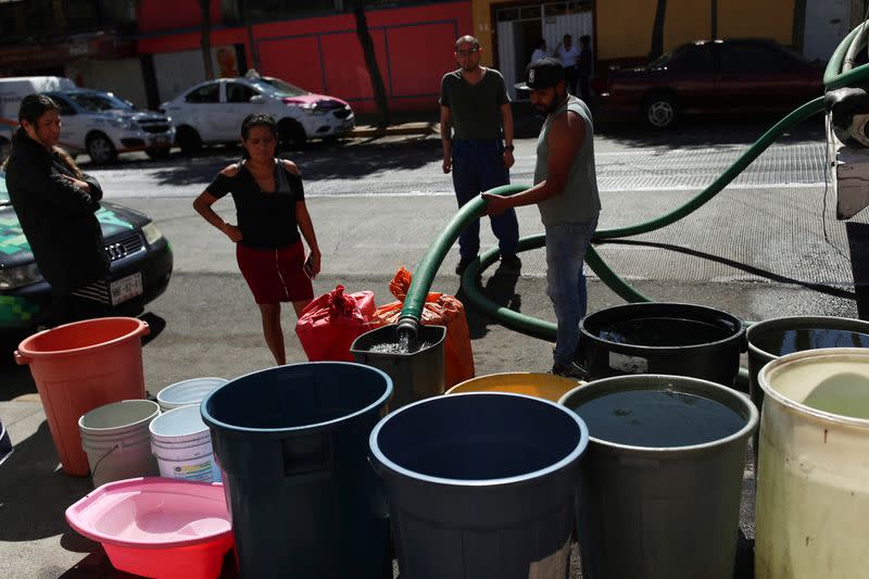 Mexico City teetering on low water supply, neighbors protest cuts