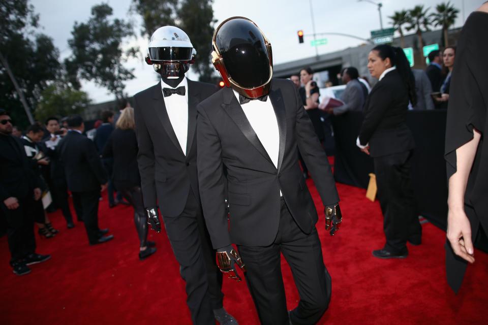 LOS ANGELES, CA - JANUARY 26: Recording artists Daft Punk attend the 56th GRAMMY Awards at Staples Center on January 26, 2014 in Los Angeles, California.  (Photo by Christopher Polk/Getty Images for NARAS)Getty Images for NARAS