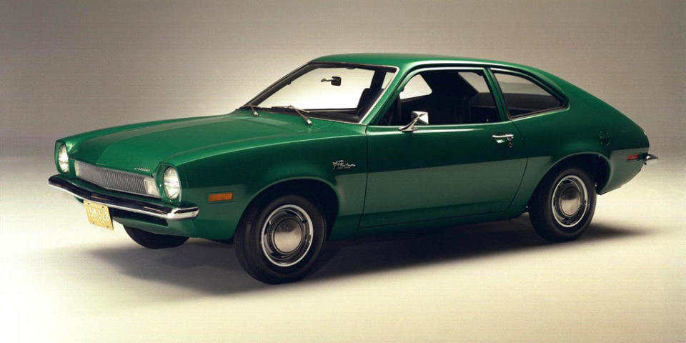 <p>Thanks to a poorly located gas tank, the Ford Pinto had a tendency to catch fire when in a rear-end collision. A <a rel="nofollow noopener" href="http://www.motherjones.com/politics/1977/09/pinto-madness" target="_blank" data-ylk="slk:bombshell report by;elm:context_link;itc:0;sec:content-canvas" class="link ">bombshell report by </a><em><a rel="nofollow noopener" href="http://www.motherjones.com/politics/1977/09/pinto-madness" target="_blank" data-ylk="slk:Mother Jones;elm:context_link;itc:0;sec:content-canvas" class="link ">Mother Jones</a> </em>accused Ford of valuing its own bottom line more than human lives, and the fallout was tremendous. The Pinto probably wasn't that much worse than cars it competed with, but it still became infamous.</p>
