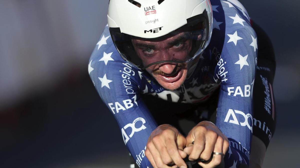 American McNulty wins the time trial of the first stage of the Vuelta