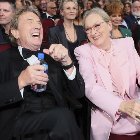 <p>Danny Moloshok/Invision for the Television Academy/AP</p> Martin Short and Meryl Streep