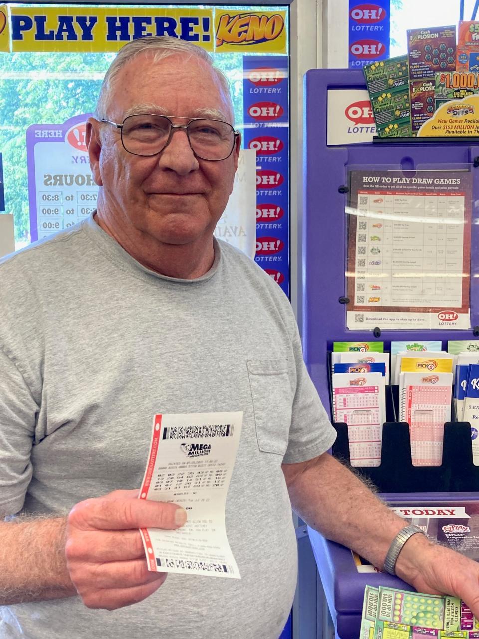 Jerry Ramey is hoping to travel the country if he hits Tuesday's Mega Millions.