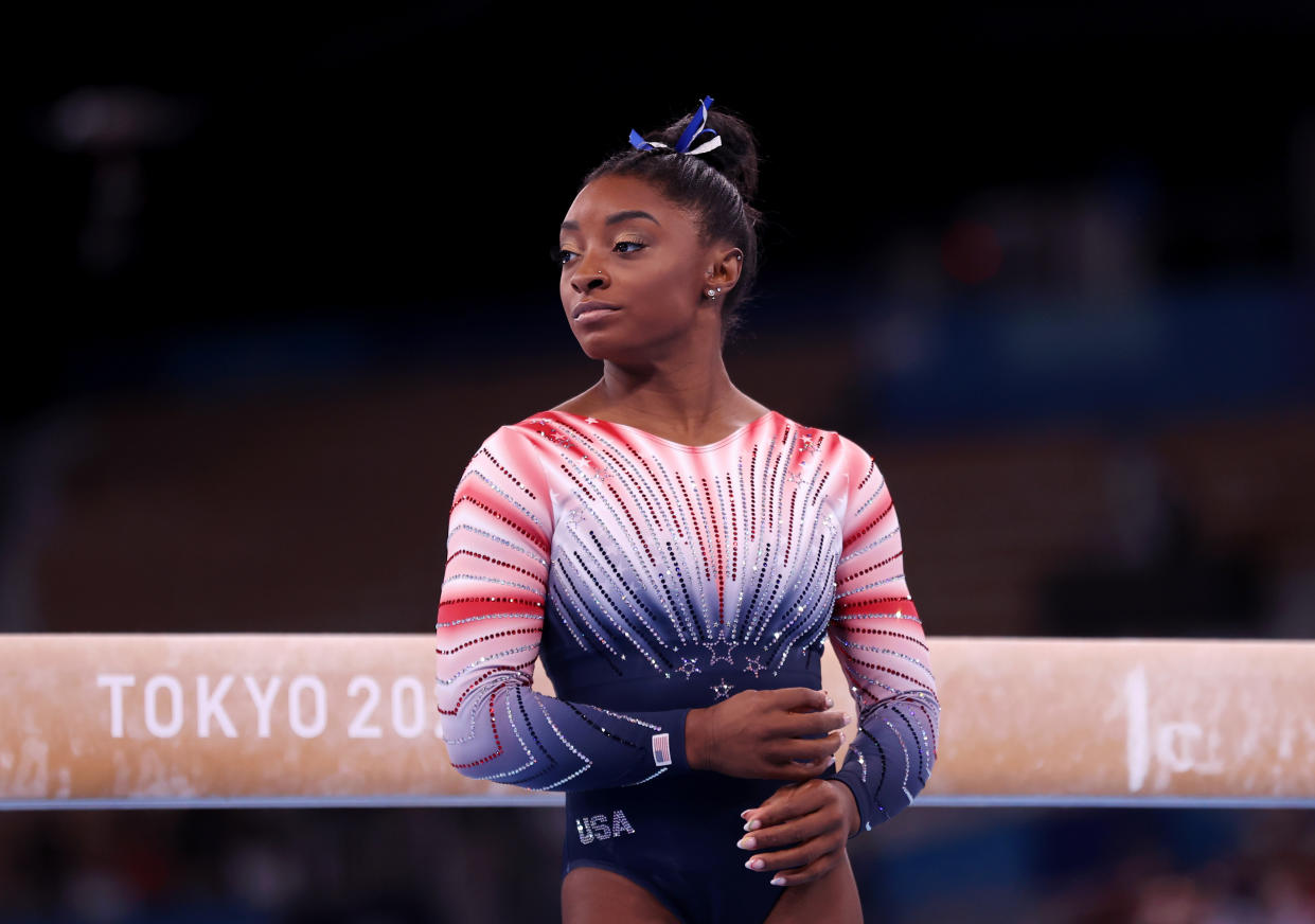 Simone Biles cited her mental health as the reason why she had to withdraw from the recent Tokyo Olympics. (Getty Images)