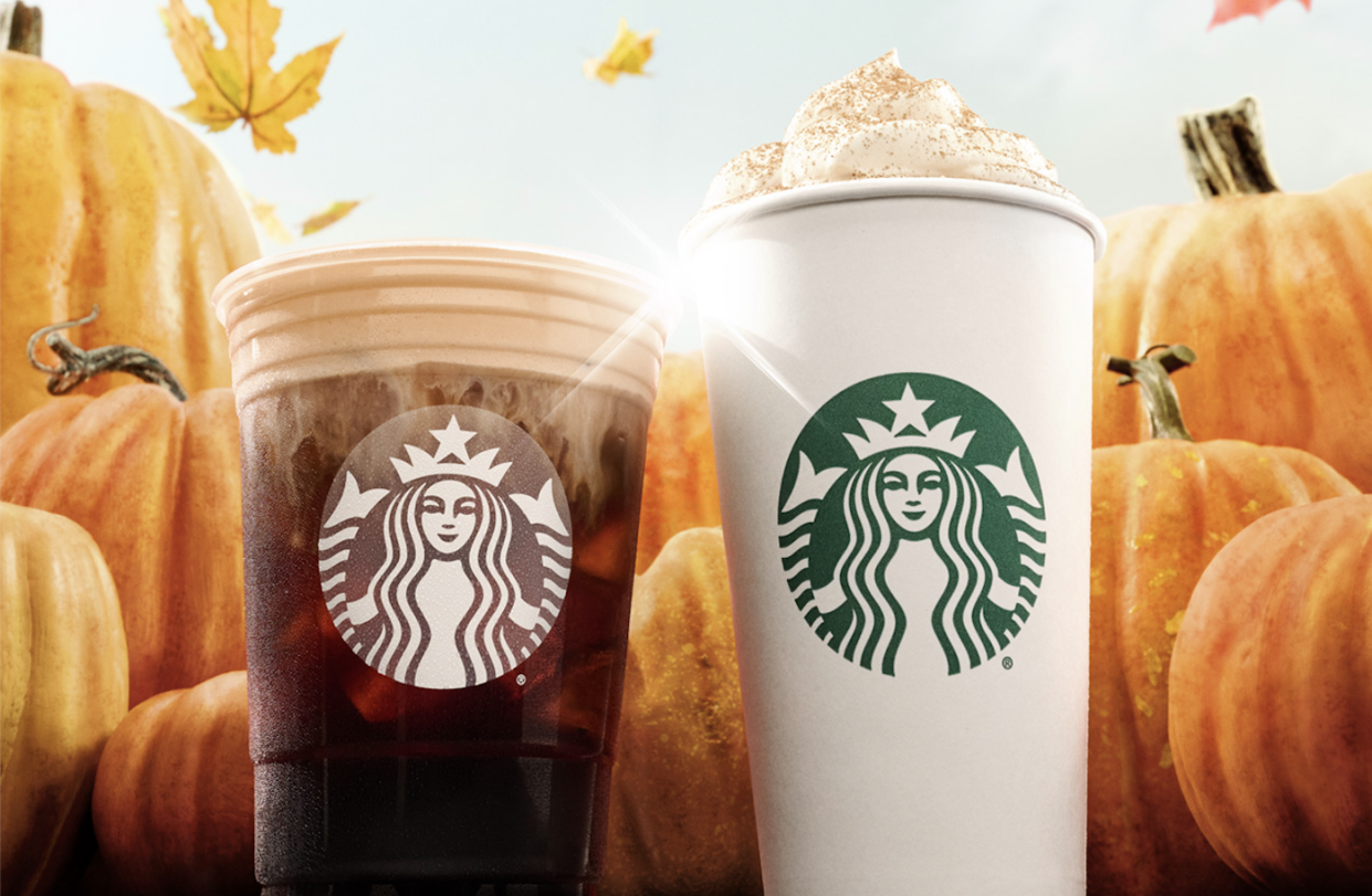 On Tuesday, August 30, Starbucks fall menu will return to our US stores including its pumpkin spice duo. (Courtesy: Starbucks)