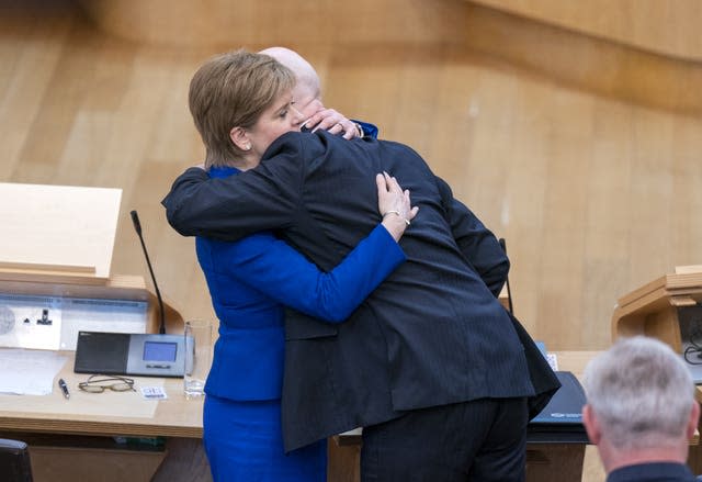 Nicola Sturgeon and John Swinney