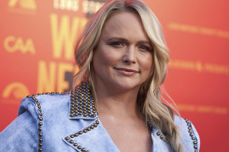 Miranda Lambert arrives at Willie Nelson 90, celebrating the singer's 90th birthday on Saturday, April 29, 2023, at the Hollywood Bowl in Los Angeles. (Photo by Allison Dinner/Invision/AP)
