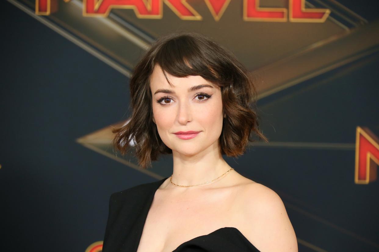 Actress Milana Vayntrub, who appears in ads for AT&T, is receiving online harassment for her new campaign. (Photo: JB Lacroix/WireImage)