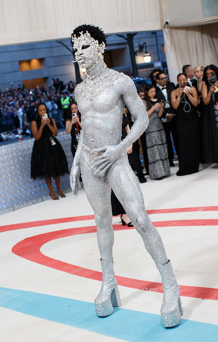Lil Nas X at the 2023 Met Gala: Karl Lagerfeld: A Line of Beauty held at the Metropolitan Museum of Art on May 1, 2023 in New York, New York.