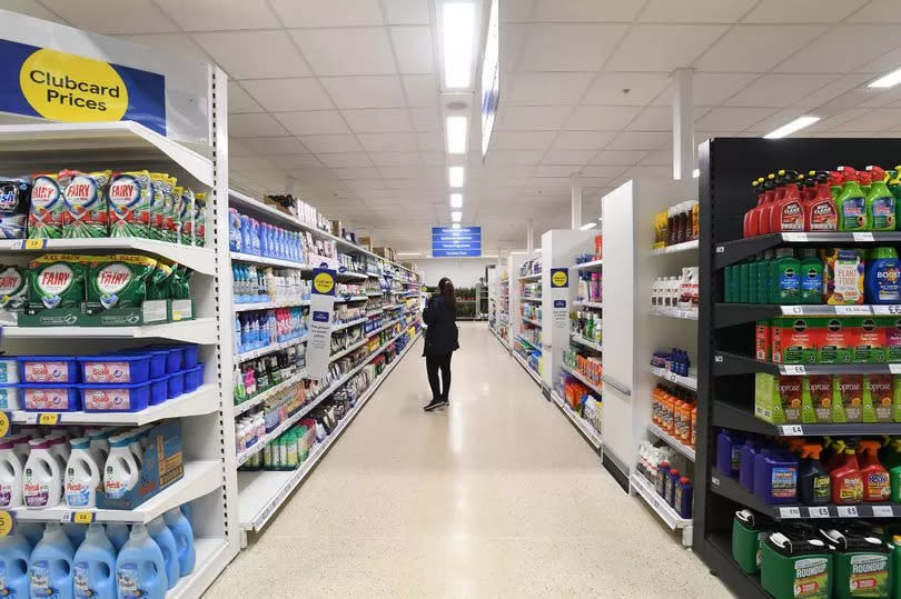 Inside a new Tesco store