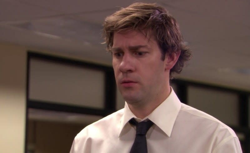 <div><p>"Jim Halpert isn't a lovable, quirky scamp; he's a narcissist. <b>He bullies Dwight, is condescending to absolutely everyone, and treats every woman he's with like a doormat.</b> He makes huge life decisions without consulting his wife, then leaves her holding the bag with the kids, and demands total support in HIS venture — even after refusing to support Pam in hers. He's a total 'nice guy' son of a b*tch."</p><p>—<a href="https://www.buzzfeed.com/rindsayrohan" rel="nofollow noopener" target="_blank" data-ylk="slk:rindsayrohan;elm:context_link;itc:0;sec:content-canvas" class="link ">rindsayrohan</a></p></div><span> NBC</span>