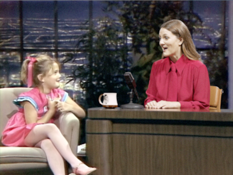 “The Drew Barrymore Show” releases first show promo featuring Drew interviewing her younger self.