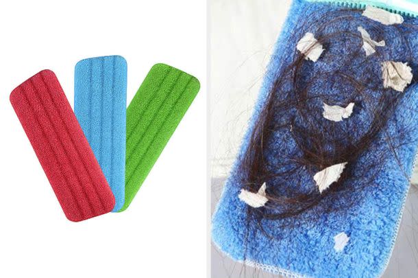 If you're sick of throwing out disposable pads for your flat mop, the chances are that you'll love these washable microfibre covers.