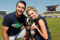 <p>Kate Upton, Justin Verlander and Wins for Warriors Foundation host Grand Slam Adoption Event Presented by Link AKC on March 18, 2017 in Lakeland, Florida to benefit SPCA Florida and K9s For Warriors. (Photo by Gerardo Mora/Getty Images for Wins For Warriors Foundation) </p>