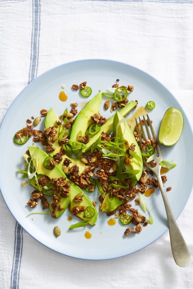 Avocado Salad With Spicy Sesame-Tamari Granola