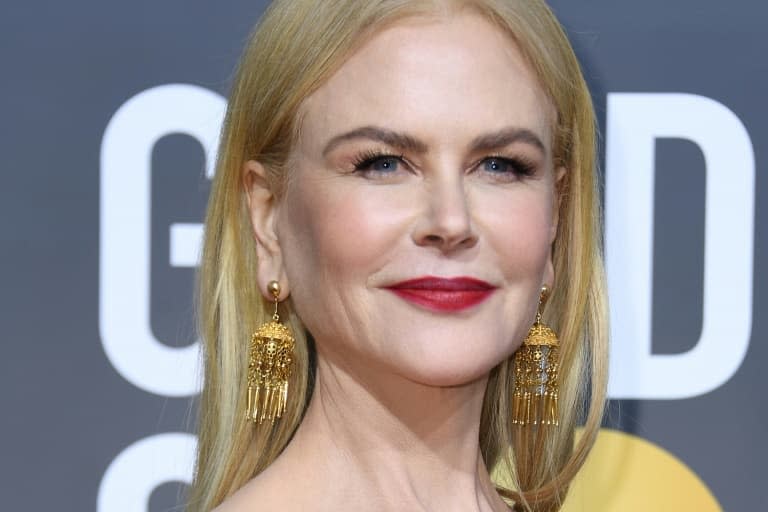 L'actrice australienne Nicole Kidman arrivant à la cérémonie des Golden Globe Awards à Beverly Hill en Californie le 5 janvier 2020 - VALERIE MACON © 2019 AFP