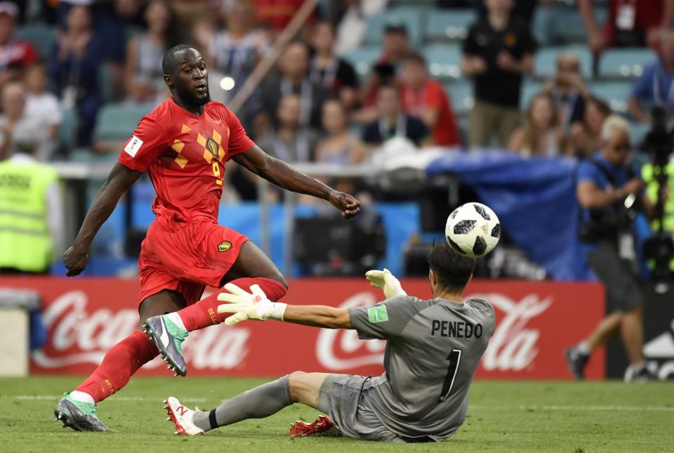 Romelu Lukaku was on-target twice in Belgium’s convincing 3-0 win over Panama (Getty).