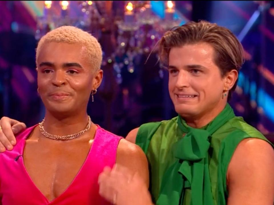 ‘Strictly’ star Layton Williams and his professional dance partner Nikita Kuzmin (BBC)